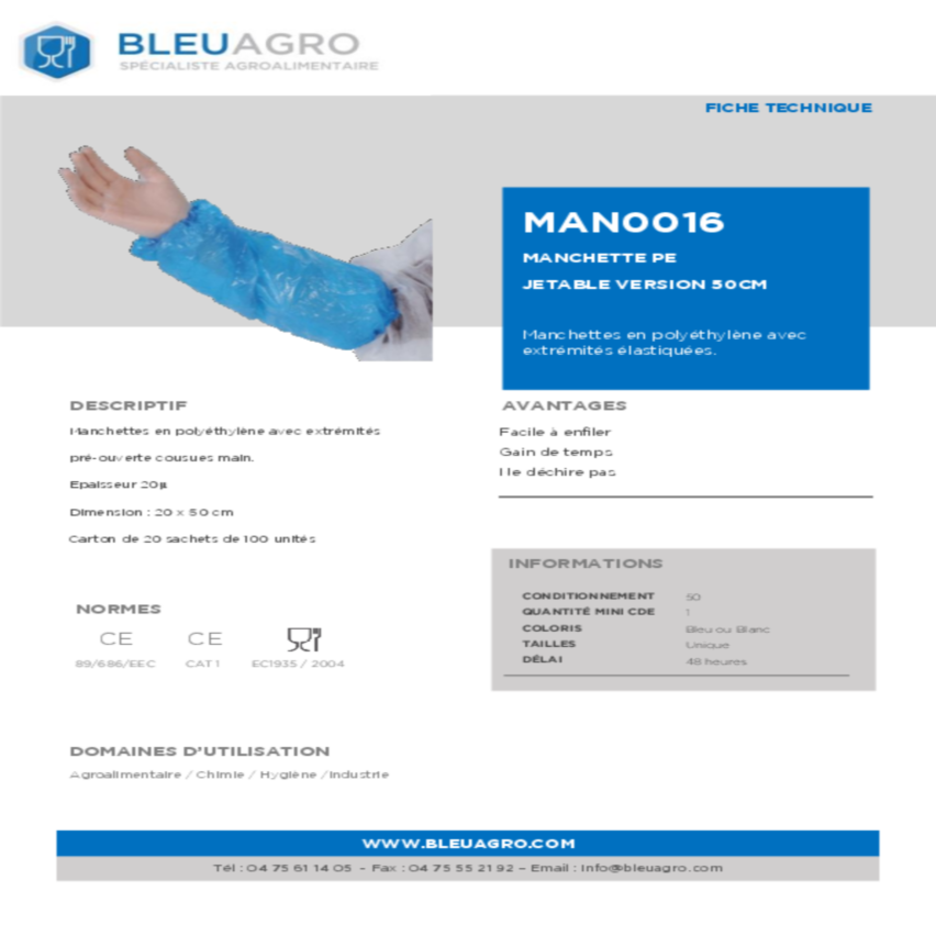 BISE LONG - Manchette